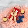 10 Pcs High Gold Wedding Candy Box - Elegant European Style Gift Bags with Ribbon Bow for Special Occasions(Color2,13 * 8 * 3.5cm) view 2
