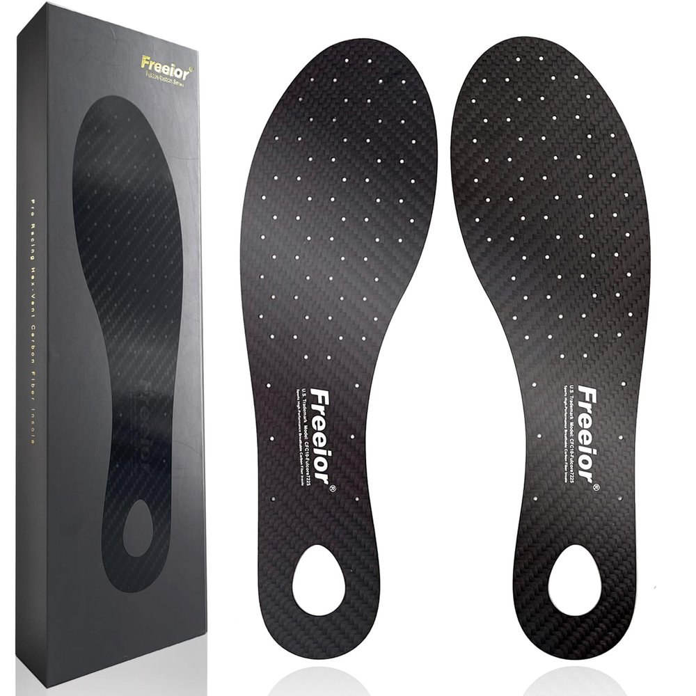 Freeior Carbon Fiber Performance Insole Basketball, Volleyball, Running