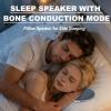 Sleep Speaker Under Pillow, Bluetooth Pillow Speaker, Bone Conduction Audio with White Noise Timer Wireless Sleep Aid with Stereo Bass Private Sleep Headphones, Ultra Slim Blue-Tooth 5.4 (2PCS) view 2