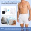 Carer Adult Diaper Cover Noiseless Waterproof Incontinence Underwear with Adjustable Leg Buckles Adult Leakproof Underwear for Incontinence Reusable Protective Briefs for Men Women(2X-Large) view 3