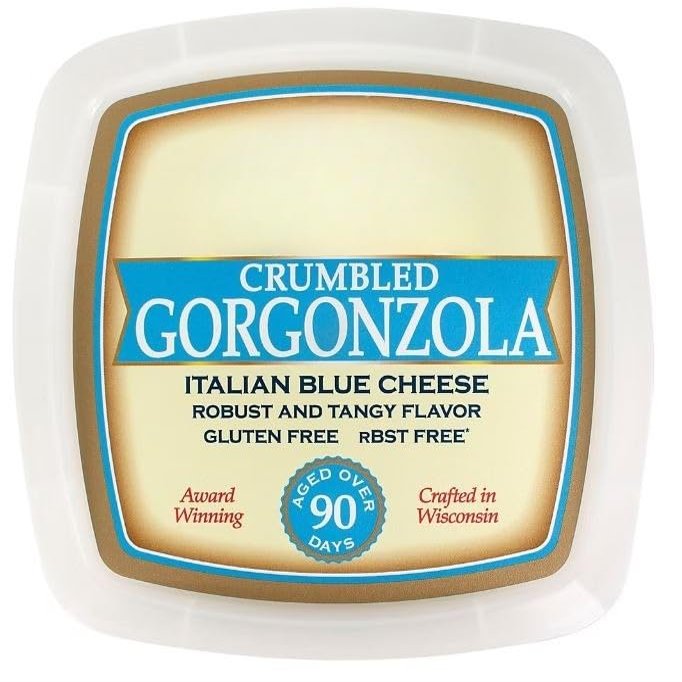 Crumbled Gorgonzola is handcrafted with the freshest milk gathered daily from local farms, and aged 90 days in special caves. During this time, each wheel is pierced with small holes allowing air to penetrate, facilitating the growth of beneficial mo