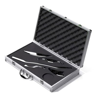 FIUZA Stainless Steel Gua Sha Scraping Massage Tool Set, Physical Therapy Tool with Case, for targeted Relaxation of Large Muscles, Back, arms, Legs, Joints.