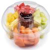 Fruit Tray, Ready to eat party platter with freshly cut cantaloupe, honeydew, pineapple, and watermelon, and grapes. Ready to serve and great for hosting events. Reduce the amount of prep work needed with this fresh, ready to serve party tray. Serves view 2