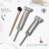 Tuning Forks for Healing Set(128Hz, 136.1Hz, 432Hz, 528Hz),Weighted & Unweighted Sound Therapy Tuning Fork Tools with Activator & Storage Pouch for Meditation, Yoga,Chakra Balance & Relaxation view 4