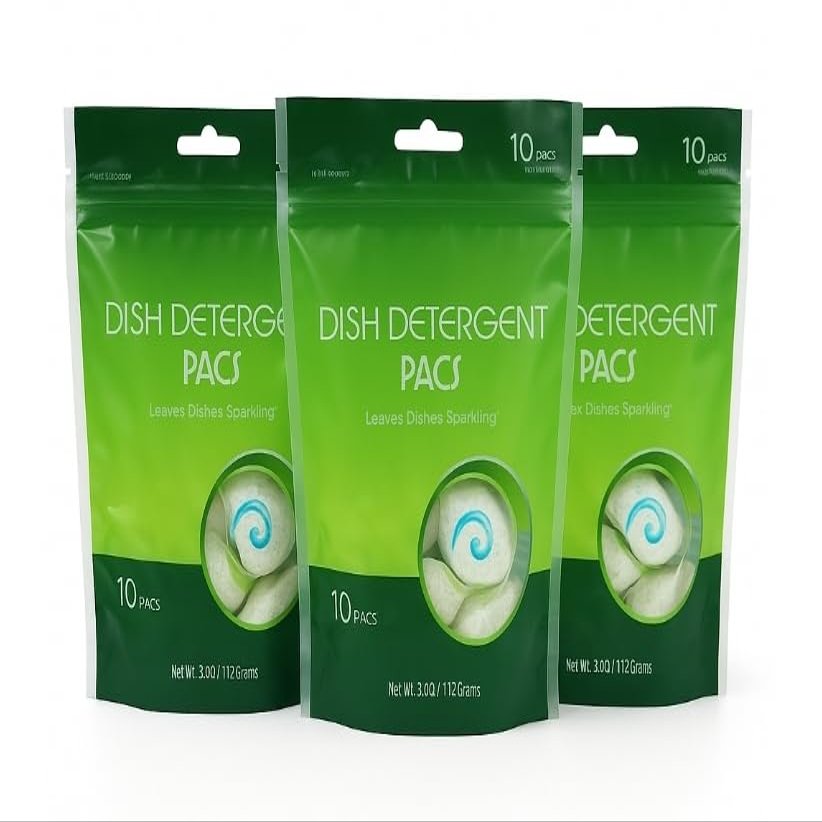 Dish Washer Detergent Pacs - 3 Packs