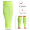 Mumian Sport Training Shin Pads Calf Sleeves, Breathable Protective Gear for Running Soccer Basketball, Fluorescent Green with 3D Compression Support (S) view 4