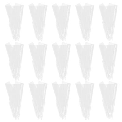 MINAOLULUS 60 Sheets Flower Wrapping Paper Cellophane 45x45cm 2.3 Mil Plastic Floral Wrapping for Florist Bouquet Packaging and DIY Wrap