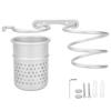 Hair Dryer Holder Wall Mount, Hair Styling Tool Organizer with Cup for Hot Tools, Sturdy Metal Bracket for Bathroom Cabinet Storage view 1