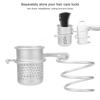 Hair Dryer Holder Wall Mount, Hair Styling Tool Organizer with Cup for Hot Tools, Sturdy Metal Bracket for Bathroom Cabinet Storage view 4