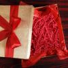 DIYEAH Red Crinkle Paper Shred Filler 200g, Decorative Basket and Box Filling for Wrapping, Christmas Window Box Fillers, Tissue Paper Shreds for Packaging and Holiday Bags view 2