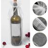 FRCOLOR 30pcs White Sheer Mesh Wine Drawstring Bags 14x37cm Wrapping Supplies for Bottles Party Favor Packaging view 3