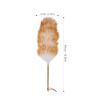 Abaodam Wool Duster Brush with Handle, White Lambswool Dust Sweeper for Household Cleaning, Lightweight Dusting Tool for Multi-Surface Use and Home Maintenance Random Color view 2