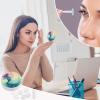 Beautiful Mermaid Tail Round Contact Lens Case Portable Contact Lens Kit With Mirror Travel Lens Case With Applicator Diy Custom Lens Case Small Lens Storage Box Cute Contact Lens Accessory Gift For C view 4