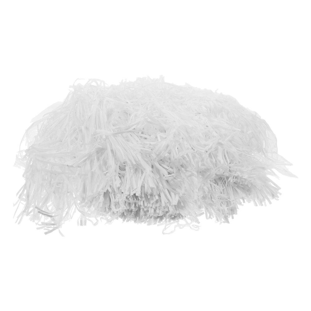 CATIEBYE Decorative Crinkle Paper Filler Shreds 500g White Raffia Grass Packing Box Shredded Paper for Boxes Basket Filling and Party Decoration