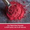 Premium Beetroot Powder - Pure Ground Beet Root for Smoothies, Baking, and Natural Food Coloring - Non-GMO and Gluten-Free (500g) view 3