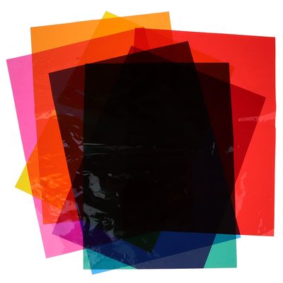 ABOOFAN 21 Sheets Colored Cellophane Sheets 7 Colors A4 29x21cm Decorative Cellophane Wraps for DIY Crafts Candy Packaging and Art Projects