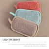 ibasenice 6pcs Thickened Linen Dish Cleaning Sponges Set Small Kitchen Scrub Sponges for Daily Use Reusable Cotton-Linen Blend Wok Blocks for Household Dishwashing Random Color view 3