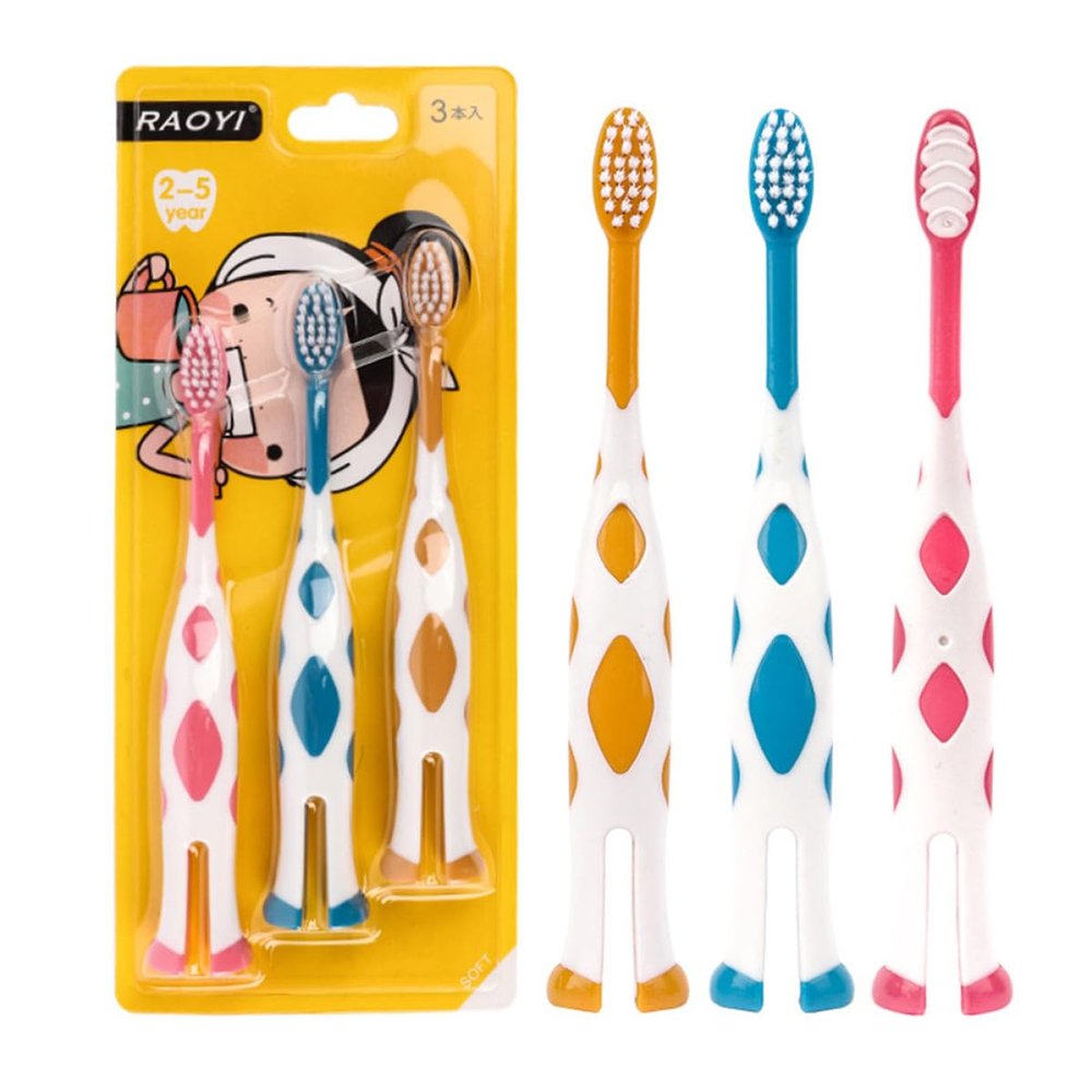 VERDANVERSE Soft Bristle Toothbrush Set 6 Pack for Babies and Ages 2-5, Cartoon Manual Toothbrushes for Sensitive Gums, Dental Care for Daily Oral Hygiene