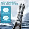 Douche Nozzle for Men - Douche Enemas for Men, Douche Head Attachment for Safe and Effective Anal Cleaning, 7 Spray Holes,Enema kit Backflow view 2