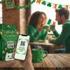 Send a Gift Message with Lucky Irish Decaf Friending 12 oz Whole Bean Decaf Coffee, Medium Roast Freshly Roasted to Order, Made in USA St. Patricks Day Gift view 4