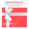 FUNOMOCYA 40cm Wide Red Cellophane Wrap Roll for Flowers, Floral Wrapping Paper Film, Colorful Packaging Material for Bouquets and Baskets view 3