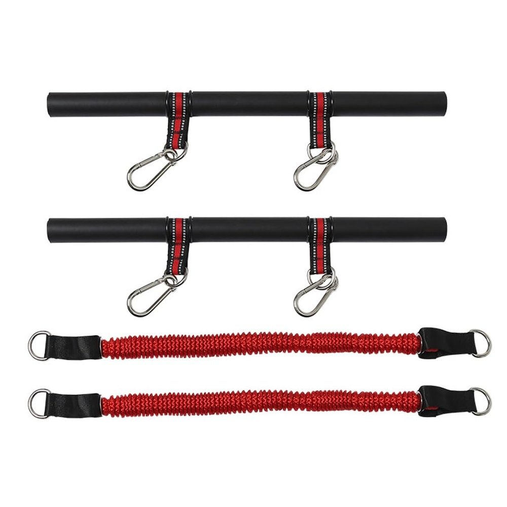 Fitness Puller Arm Strength Horizontal Push Rod Elastic Rope Set Indoor Sports Equipment