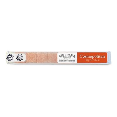Meliora Forever Cosmopolitan Instant Cocktail Cubes, Spiced Cranberry with Orange and Lime, Made with Award Winning Bitters, 8-Count Tube