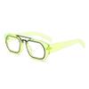 AOOLIA Aviator Reading Glasses for Women Men, Trendy Square Blue Light Blocking Glasses Reader, Anti-Reflective Coating Lens (Green, 2.75, x) view 1