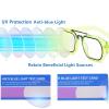AOOLIA Aviator Reading Glasses for Women Men, Trendy Square Blue Light Blocking Glasses Reader, Anti-Reflective Coating Lens (Green, 2.75, x) view 3