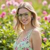 AOOLIA Aviator Reading Glasses for Women Men, Trendy Square Blue Light Blocking Glasses Reader, Anti-Reflective Coating Lens (Green, 2.75, x) view 4