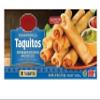 Mexican taquitos are made with real shredded seasoned white meat chicken, with natural cheddar and Monterey Jack cheeses, and vegetables. The filling is hand rolled in a flour tortilla then lightly fried to perfection in canola oil for just the right view 1