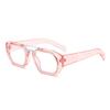 AOOLIA Aviator Reading Glasses for Women Men, Trendy Square Blue Light Blocking Glasses Reader, Anti-Reflective Coating Lens (Red, 0.75, x) view 1