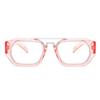 AOOLIA Aviator Reading Glasses for Women Men, Trendy Square Blue Light Blocking Glasses Reader, Anti-Reflective Coating Lens (Red, 0.75, x) view 2