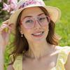 AOOLIA Aviator Reading Glasses for Women Men, Trendy Square Blue Light Blocking Glasses Reader, Anti-Reflective Coating Lens (Red, 0.75, x) view 4