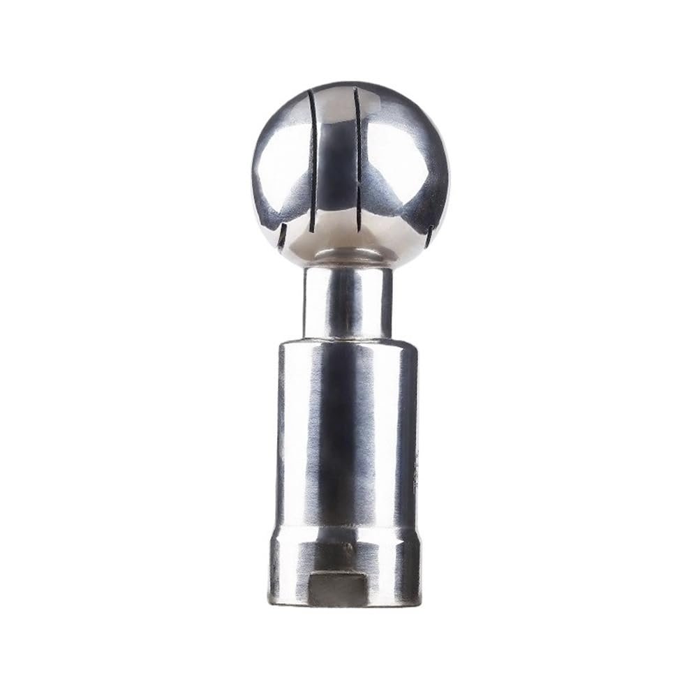 1piece 304 Stainless Steel Rotating Cleaning Ball, CIP Tank Clean Ball Sprayer with BSPT Female Thread(2inches)