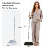 MOPALL Broom with Collapsible Dustpan Combo Set Includes 2 Broom Heads view 2