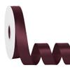 Simplegoal Burgundy Double Faced Satin Ribbon 1 Inch x 60 Yards Continuous Roll for Gift Wrapping Crafts Bouquet Wedding Decoration view 1
