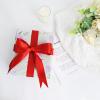 Simplegoal Red Double Faced Satin Ribbon 7/8 Inch x 30 Yards Continuous Roll for Gift Wrapping Crafts Bouquet Wedding Decoration view 4
