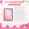 Crweety 100 Pcs White Party Favor Gift Bags 8x11, Small Goodie Bag Bulk view 2