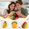 Jettryran Fathers Day Birthday Gifts from Daughter Wife Romantic Wedding Engagement Gift for Couples Her Him for Women Men Girfriend Boyfriend Handmade Crochet Taco Valentines Card Gift ldea view 2
