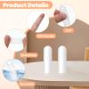 10 Pcs Silicone Finger Protectors, Gel Finger Cots Sleeves Reusable Soft Elastic Fingers Covers Thumb Guard Fingers Bandages for Pain Relief, Thumb Cover and Fingertip Protection (White) view 3