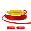 LEEQE Double Face Red Satin Ribbon 1/8 Inch x Continuous 60 Yards Polyester Ribbon for Wedding Gift Wrapping Party Hair Bow Invitation Decorations view 2