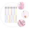 Vaguelly Soft Bristle Toothbrush Set 8pcs, Compact Head Portable Oral Care Tooth Cleaning Tool for Adults, Travel-Friendly Macaron Color Household Teeth Brush view 3