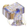 PATIKIL Organza Jewelry Gift Pouch, (4.7 x 3.5 Inch, Bright Blue) (100 Pcs) Gold Rose Drawstring Mesh Candy Pouch Mini Wedding Favor Bags for Christmas Party Wedding Festival view 1