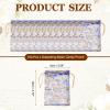 PATIKIL Organza Jewelry Gift Pouch, (4.7 x 3.5 Inch, Bright Blue) (100 Pcs) Gold Rose Drawstring Mesh Candy Pouch Mini Wedding Favor Bags for Christmas Party Wedding Festival view 2