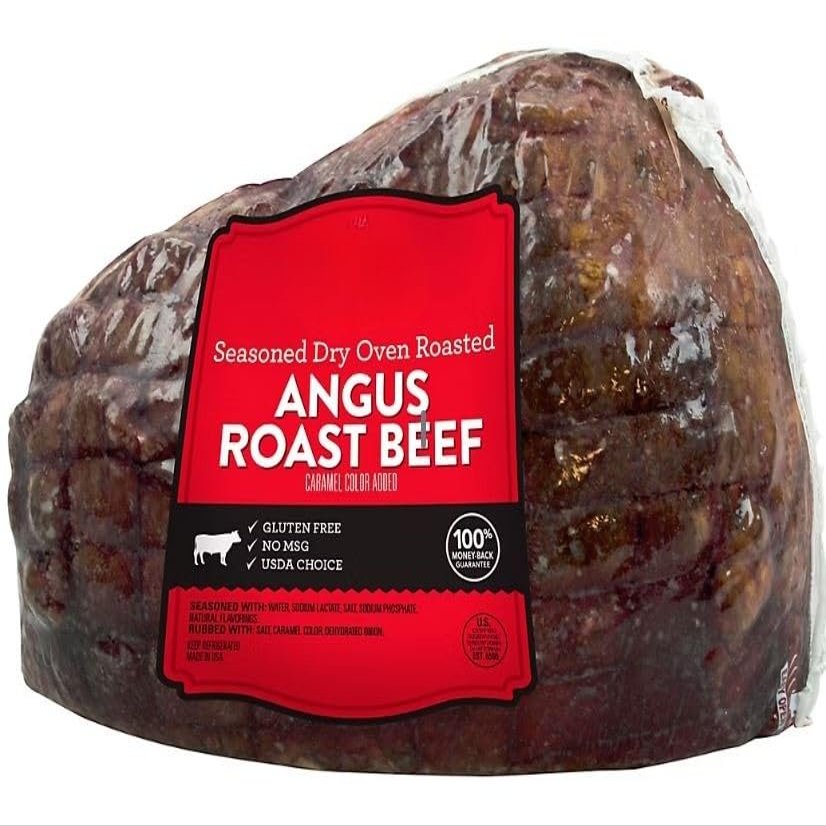 Angus Roast Beef is seasoned and dry oven roasted for even cooking and enhanced flavor, Seasoned with water, sodium lactate, salt, sodium phosphate and natural flavors [ 32 oz, 2 lb ]