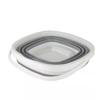 10L White/Grey Collapsible Square Bucket CB89898 view 2