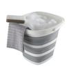 10L White/Grey Collapsible Square Bucket CB89898 view 3