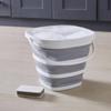 10L White/Grey Collapsible Square Bucket CB89898 view 4