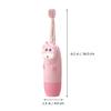 HOODANCOS Electric Toothbrush Set with 2 Pink Replacement Heads, Sonic Soft Bristle Toothbrush, Straight Handle for Gentle Oral Care view 2